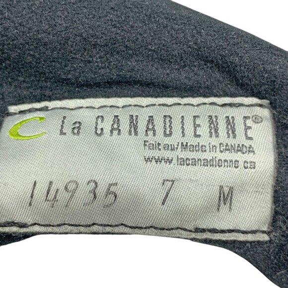 La Canadienne  Orly Black Suede Platform‎ Wedge Waterproof Boots - Picture 3 of 12